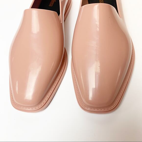 NIB Melissa Prana Square Toe PVC Jelly Loafers 8 Pink - Picture 4 of 10